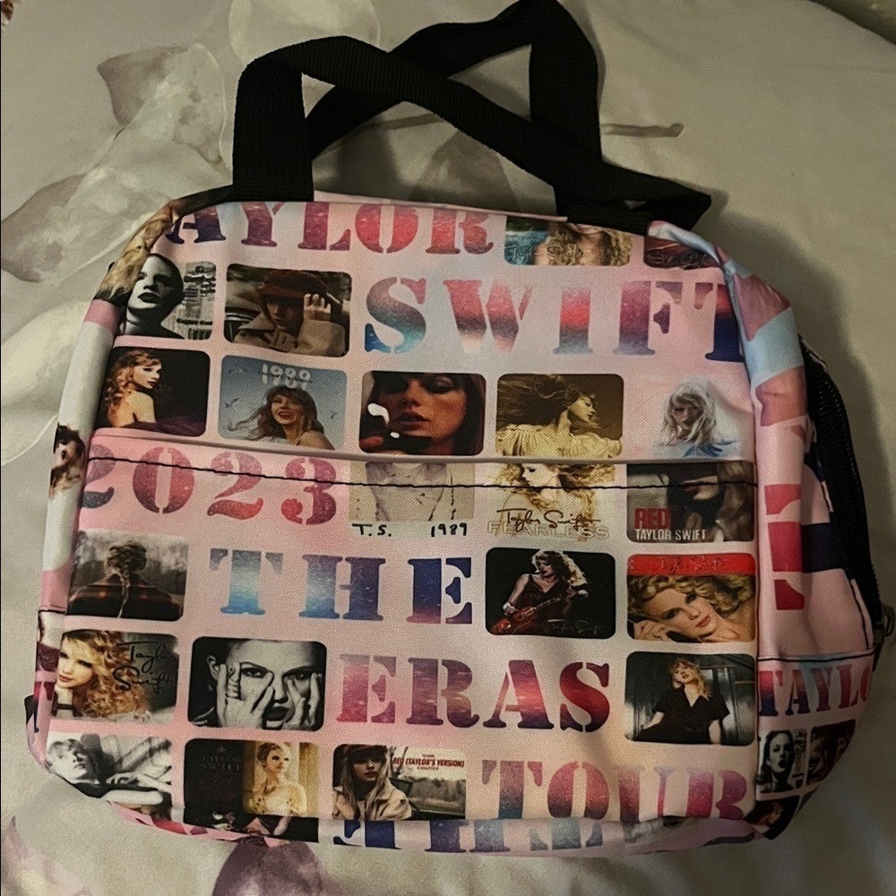 Taylor Swift The Eras Tour 2023 Insulated Lunch Bag Pink Frantofit Cooler NWOT
